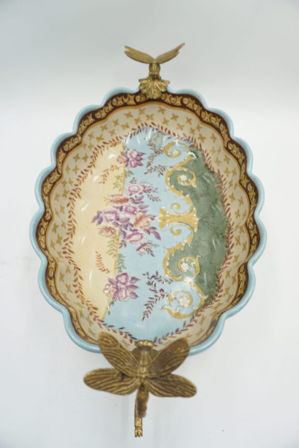 PATERA PATERKA WAŻKI PORCELANA Z BRĄZEM