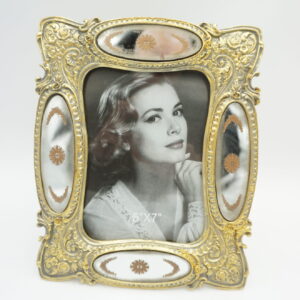 ZŁOTA DEKORACYJNA RAMKA RAMA NA ZDJĘCIE Z LUSTERKAMI