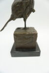 FIGURA Z BRĄZU PTAK PTASZEK NA KAMIENIU