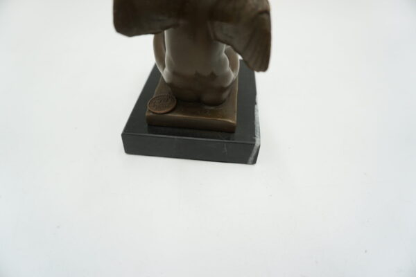 FIGURA Z BRĄZU ANIOŁ ANIOŁEK Z LIRĄ