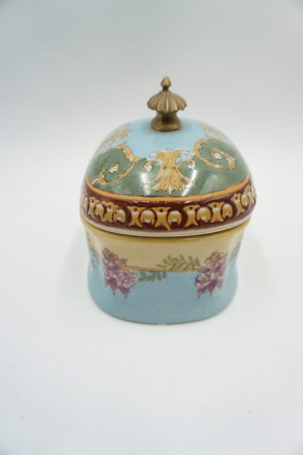 PORCELANOWA SZKATUŁKA BOMBONIERA MALOWANA