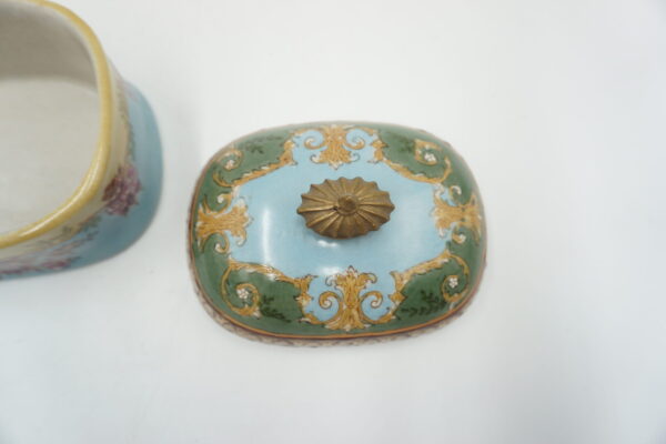 PORCELANOWA SZKATUŁKA BOMBONIERA MALOWANA