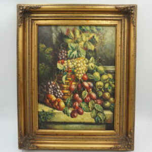 OBRAZ OLEJ NA DREWNIE, MARTWA NATURA - obraz olejny