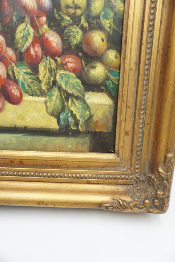 OBRAZ OLEJ NA DREWNIE, MARTWA NATURA - obraz olejny