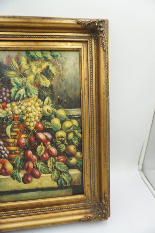 OBRAZ OLEJ NA DREWNIE, MARTWA NATURA - obraz olejny