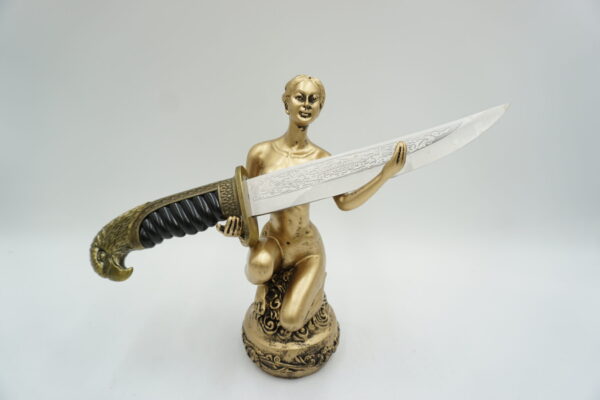 NÓŻ ORZEŁ + STOJAK KOBIETA