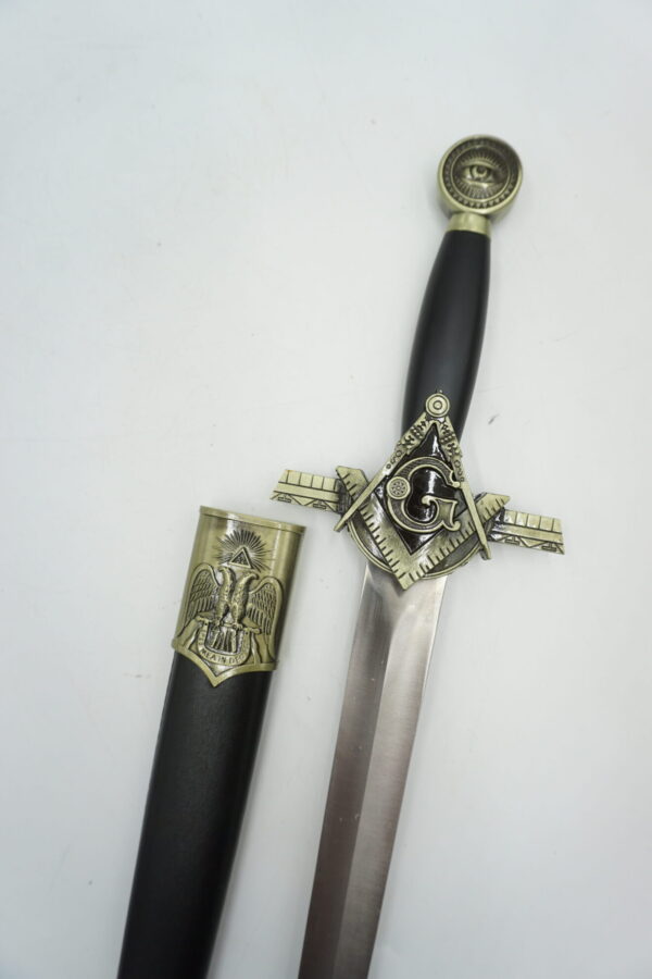 MASOŃSKI MIECZ CEREMONIALNY - DEKORACYJNY KORDZIK