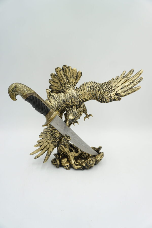 NÓŻ MYŚLIWSKI ORZEŁ + STOJAK ORZEŁ