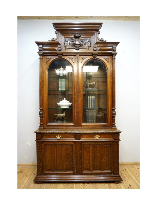 PRZESZKLONY KREDENS WITRYNA BIBLIOTECZKA FRANCJA WYS 269cm