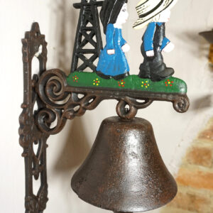 PIĘKNY ŻELIWNY DZWON DZWONECZEK WIATRAK