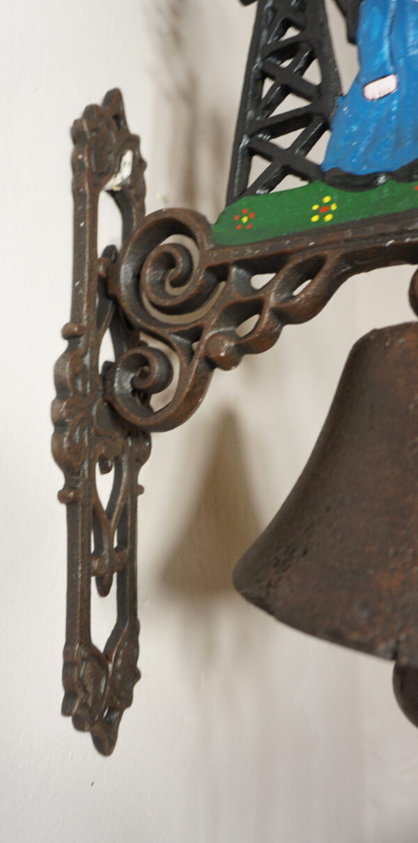 PIĘKNY ŻELIWNY DZWON DZWONECZEK WIATRAK