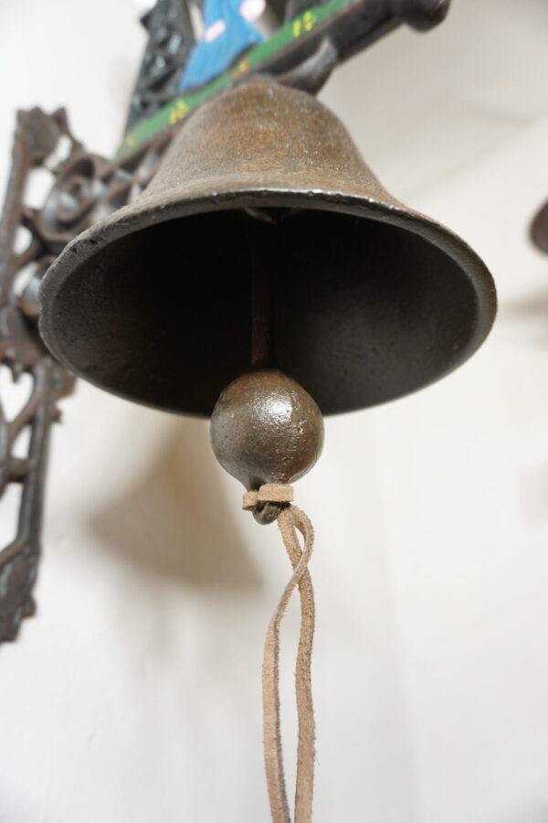 PIĘKNY ŻELIWNY DZWON DZWONECZEK WIATRAK