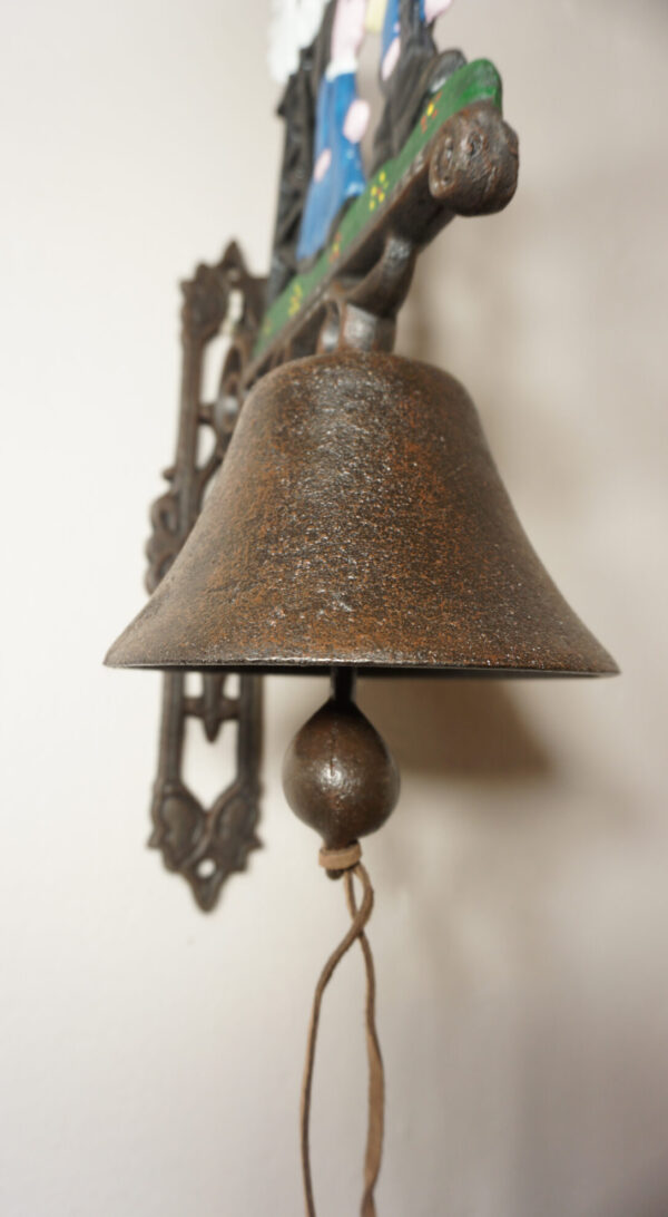 PIĘKNY ŻELIWNY DZWON DZWONECZEK WIATRAK
