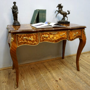 STYLOWE BIURKO BIURECZKO INSTARSJE OKUCIA Z MOSIĄDZU