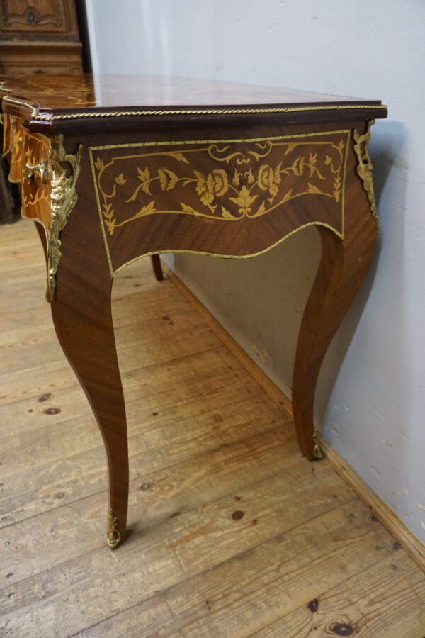 STYLOWE BIURKO BIURECZKO INSTARSJE OKUCIA Z MOSIĄDZU