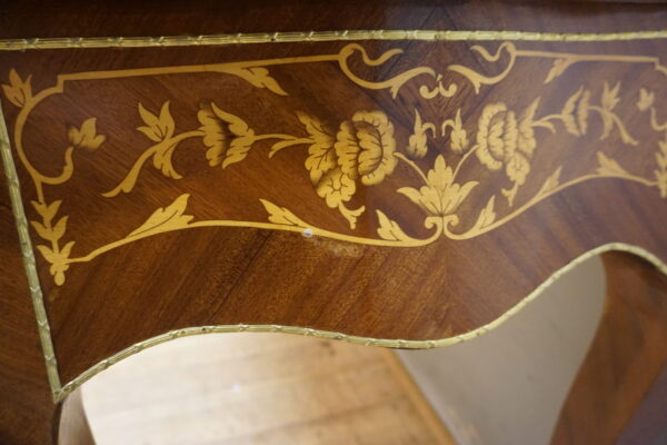 STYLOWE BIURKO BIURECZKO INSTARSJE OKUCIA Z MOSIĄDZU