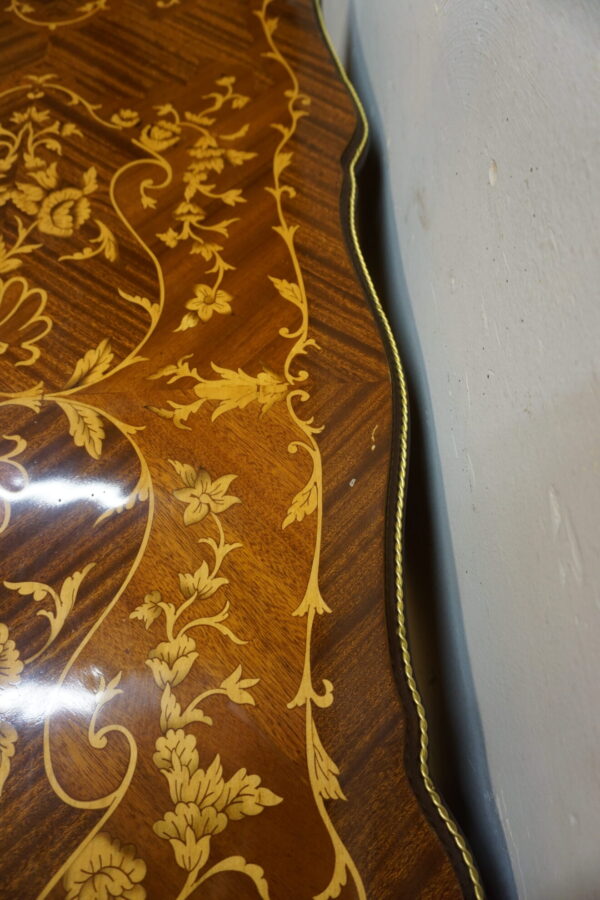 STYLOWE BIURKO BIURECZKO INSTARSJE OKUCIA Z MOSIĄDZU