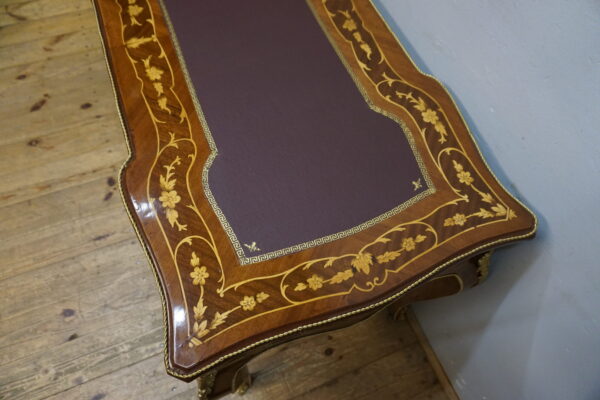 STYLOWE BIURKO BIURECZKO INTARSJE GIĘTE NOGI