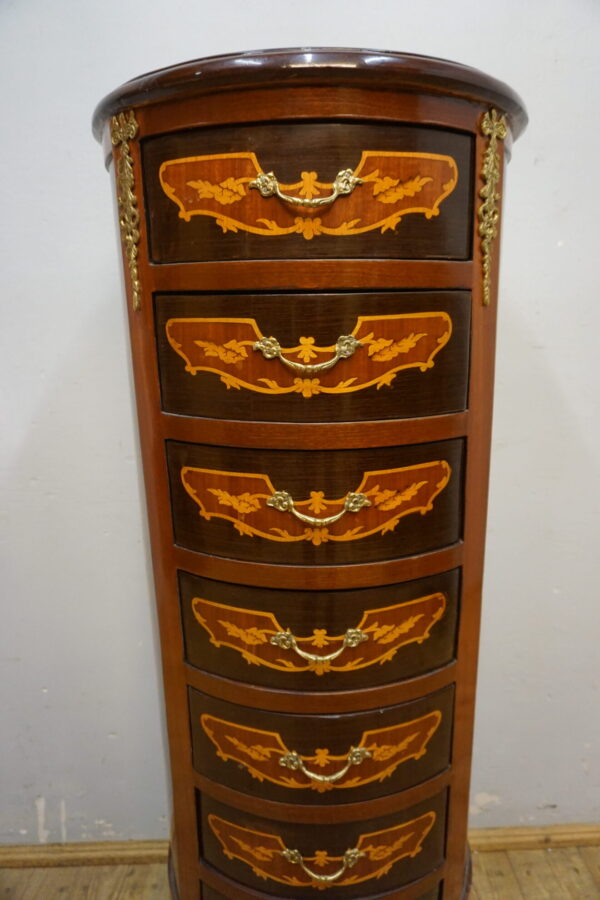 KOMODA SIEDMIODNIÓWKA OKRĄGŁA SZAFKA NA 7 DNI