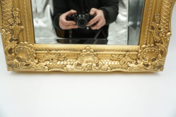 ZŁOTE WISZĄCE LUSTRO LUSTERKO OZDOBNA RAMA 54x44