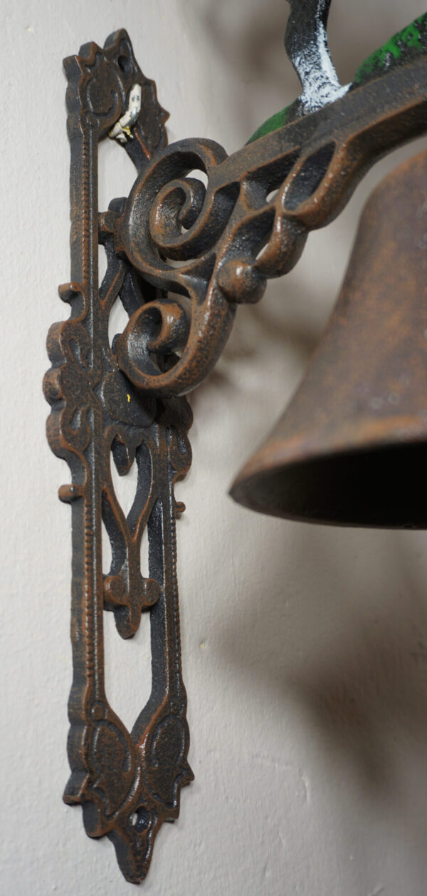 PIĘKNY ŻELIWNY DZWON DZWONEK KOT