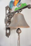 PIĘKNY ŻELIWNY DZWON DZWONECZEK KOGUT KOGUCIK