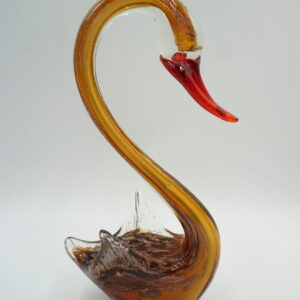 SZKŁO MURANO, FIGURA PIĘKNY ŁABĘDŹ