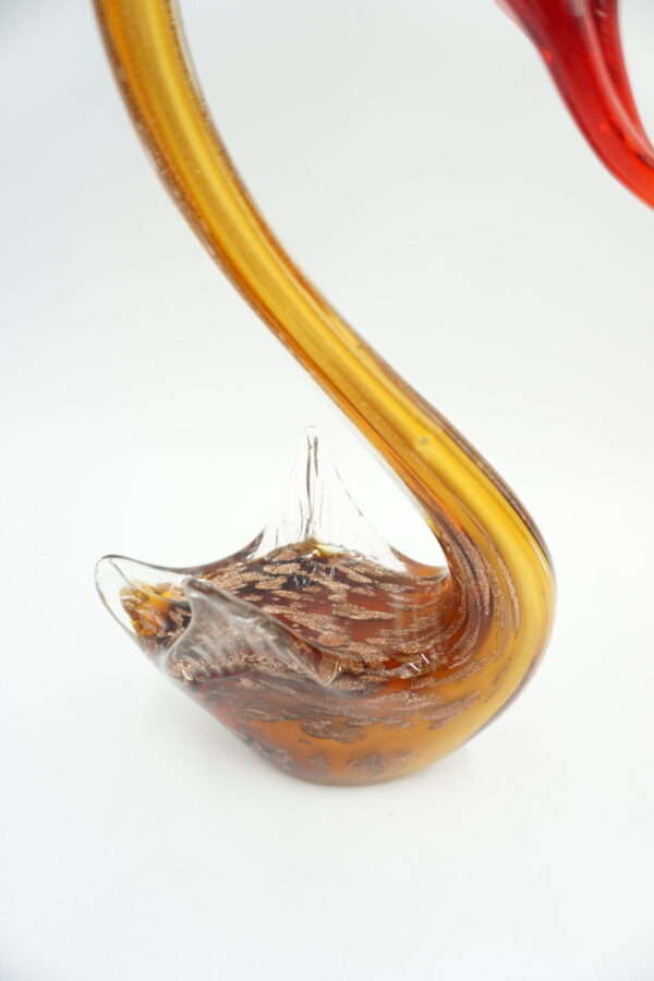 SZKŁO MURANO, FIGURA PIĘKNY ŁABĘDŹ