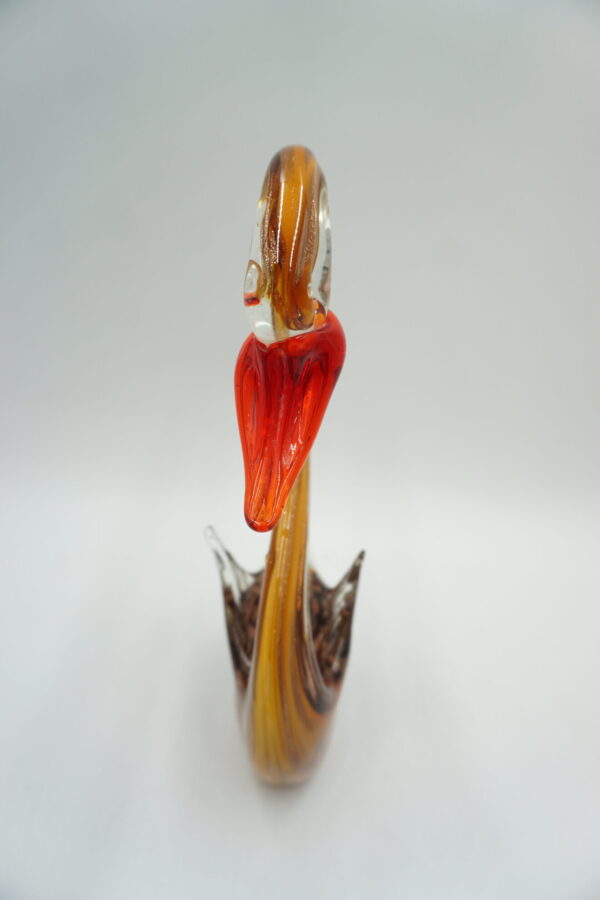 SZKŁO MURANO, FIGURA PIĘKNY ŁABĘDŹ