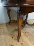 STARY ROZKŁADANY STÓŁ LUDWIK GIĘTE NOGI PIĘKNA FORMA
