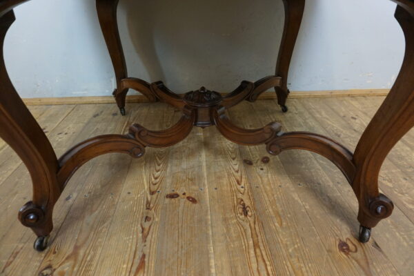 STARY ROZKŁADANY STÓŁ LUDWIK GIĘTE NOGI PIĘKNA FORMA