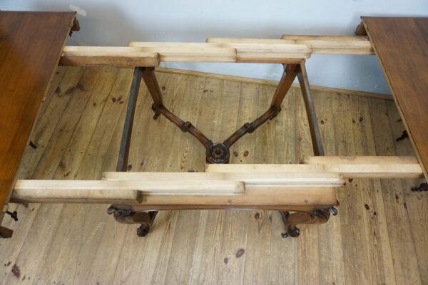 STARY ROZKŁADANY STÓŁ LUDWIK GIĘTE NOGI PIĘKNA FORMA