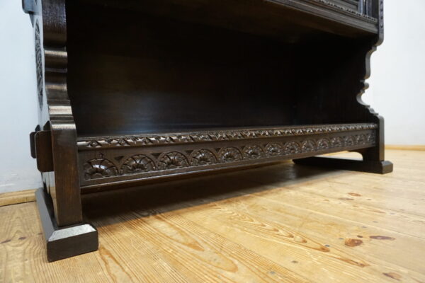 STARY BOGATO RZEŹBIONY KREDENS KOMODA Z NADSTAWKĄ UNIKAT