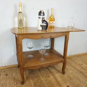 RUSTYKALNY BAREK STOLIK LUDWIK Z WYSUWANYM BLATEM