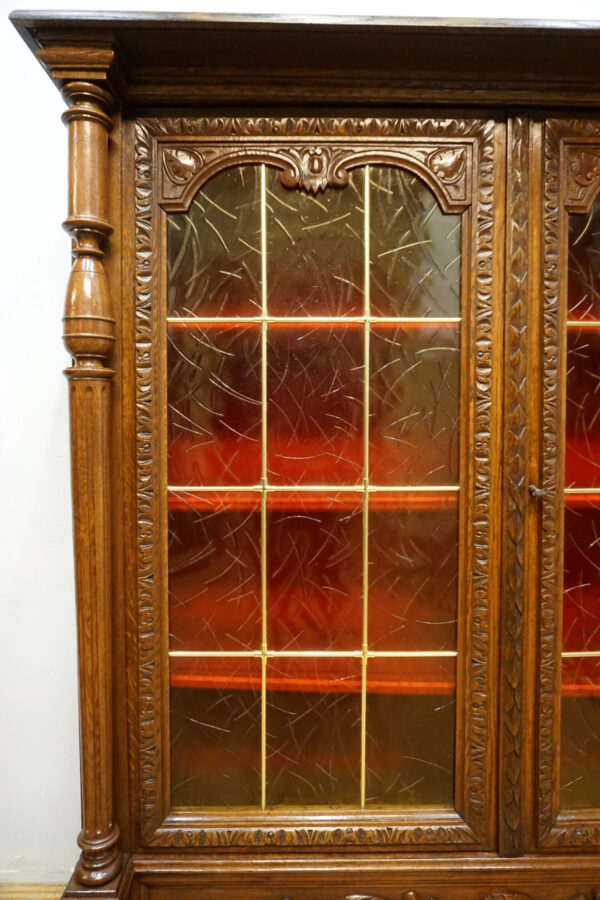 PRZESZKLONA PODRĘCZNA BIBLIOTECZKA KOMODA BAREK EKLEKTYCZNA