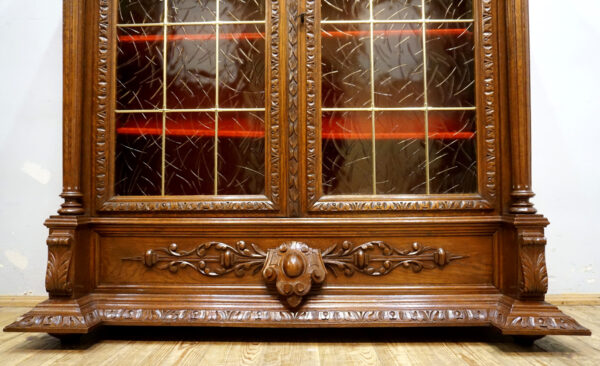 PRZESZKLONA PODRĘCZNA BIBLIOTECZKA KOMODA BAREK EKLEKTYCZNA