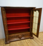 PRZESZKLONA PODRĘCZNA BIBLIOTECZKA KOMODA BAREK EKLEKTYCZNA