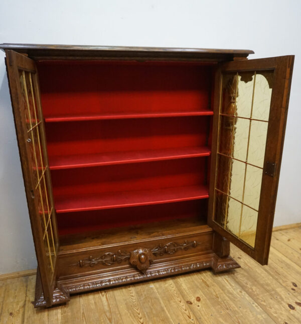 PRZESZKLONA PODRĘCZNA BIBLIOTECZKA KOMODA BAREK EKLEKTYCZNA