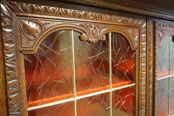 PRZESZKLONA PODRĘCZNA BIBLIOTECZKA KOMODA BAREK EKLEKTYCZNA