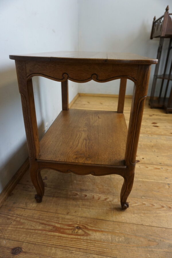 RUSTYKALNY BAREK STOLIK LUDWIK Z WYSUWANYM BLATEM