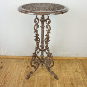 ŻELIWNY STOLIK KWIETNIK OGRODOWY PREZENT BRĄZ