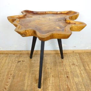 DREWNIANY STOLIK STOLICZEK KAWOWY NIEREGULARNY KSZTAŁT