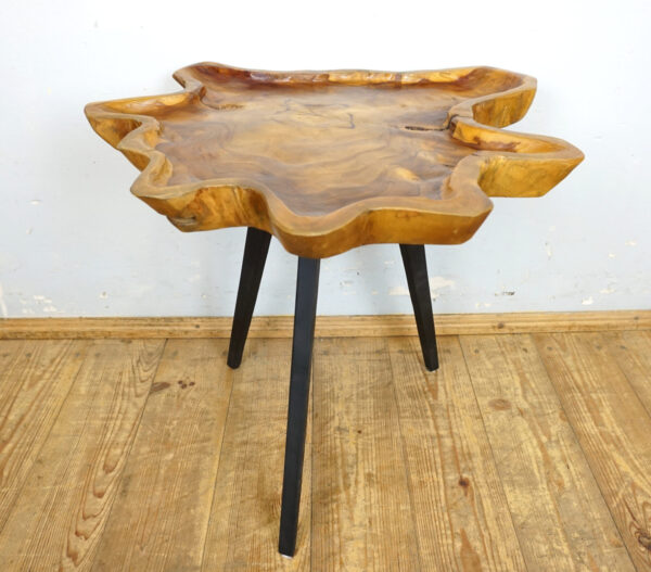 DREWNIANY STOLIK STOLICZEK KAWOWY NIEREGULARNY KSZTAŁT