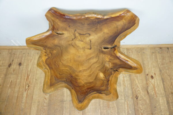 DREWNIANY STOLIK STOLICZEK KAWOWY NIEREGULARNY KSZTAŁT