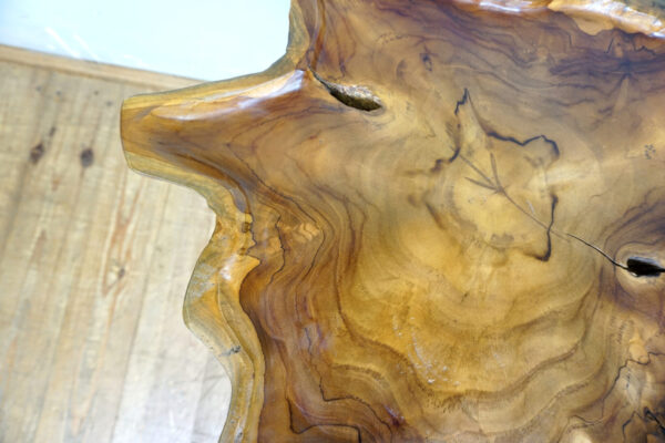 DREWNIANY STOLIK STOLICZEK KAWOWY NIEREGULARNY KSZTAŁT