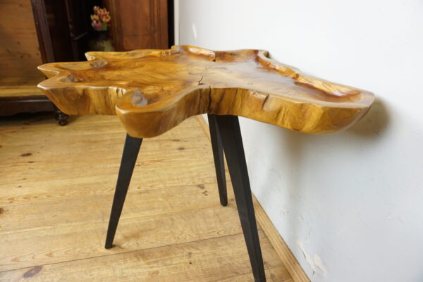 DREWNIANY STOLIK STOLICZEK KAWOWY NIEREGULARNY KSZTAŁT