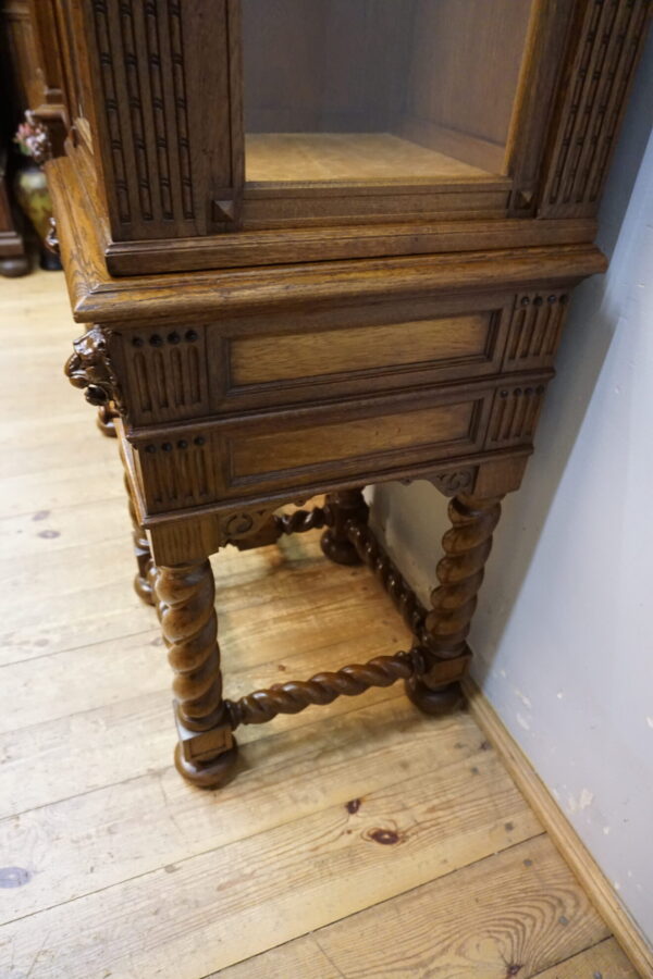 NIESPOTYKANA DUŻA WITRYNA SERWANTKA GŁOWY SPIRALE