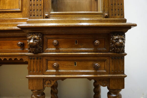 NIESPOTYKANA DUŻA WITRYNA SERWANTKA GŁOWY SPIRALE