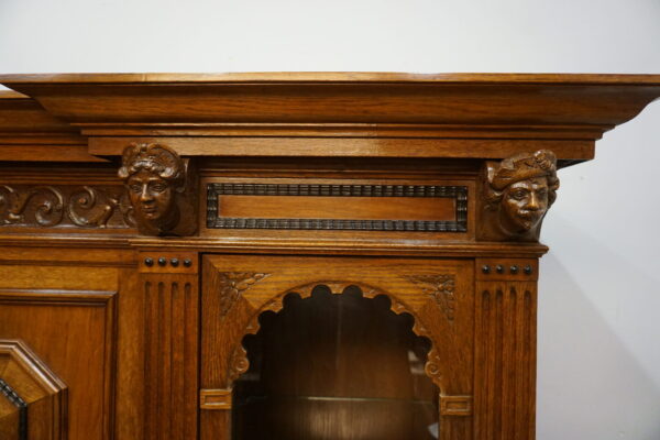 NIESPOTYKANA DUŻA WITRYNA SERWANTKA GŁOWY SPIRALE