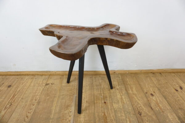 DREWNIANY STOLIK STOLICZEK RUSTYKALNY NIEREGULARNY KSZTAŁT